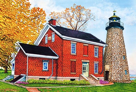 Charlotte-Genesee Lighthouse, Rochester, Ny by Thelma Winter art print