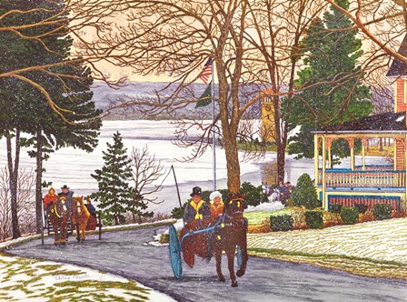 Chautauqua - Currier And Ives Ride by Thelma Winter art print
