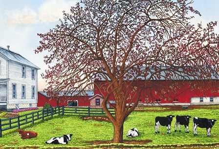 Cow Pasture, Leon, Ny by Thelma Winter art print