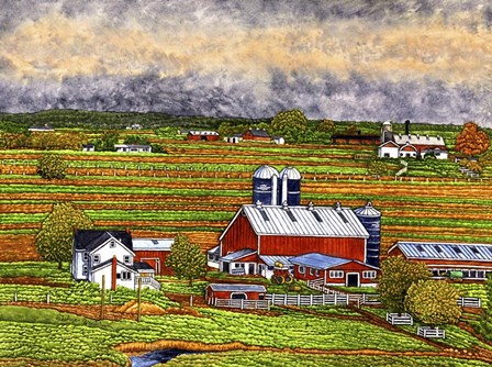 Farm Country, Lancaster Co, Pa by Thelma Winter art print