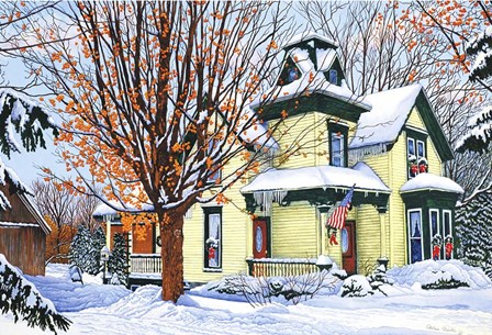 Grand Old Homestead, Clark St Hamburg, Ny by Thelma Winter art print