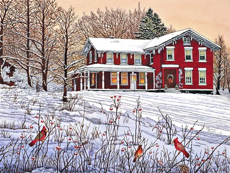 King's Cardinals, Eden Ny by Thelma Winter art print