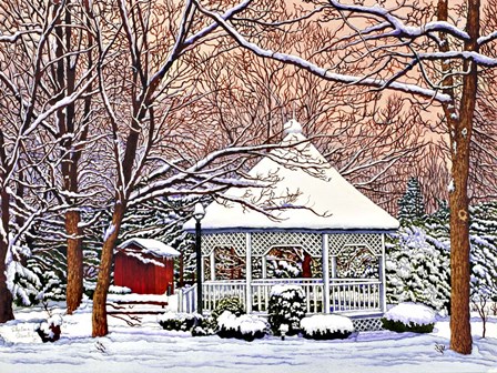 Morgan's Gazebo, Hamburg Ny by Thelma Winter art print