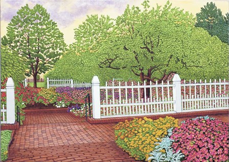 Prescott Gardens I, Portsmouth Nh by Thelma Winter art print