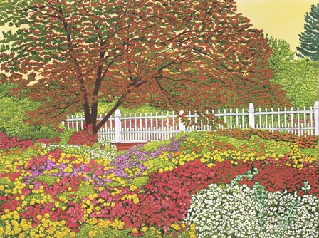 Prescott Gardens II, Portsmouth Nh by Thelma Winter art print