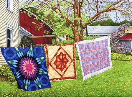 Quilt Trio, Pennsylvania by Thelma Winter art print