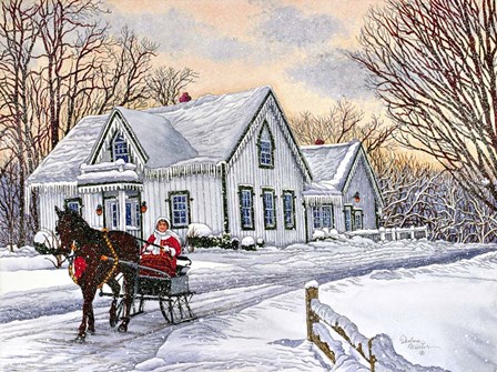 Red Ribbon Horse, Eden Ny by Thelma Winter art print