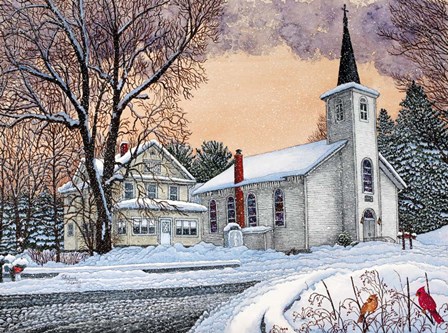 Saint Mary's Church - New Oregon, Ny by Thelma Winter art print