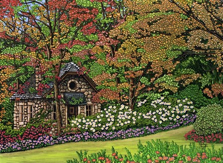 Stone Cottage, Canada by Thelma Winter art print