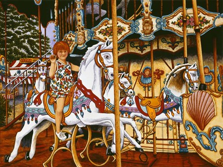 Making Tracks To The Fair by Thelma Winter art print