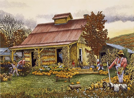 Pumpkin Shed by Thelma Winter art print
