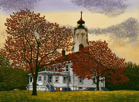 Sandy Hook Lighthouse by Thelma Winter art print