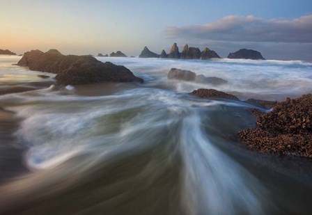 Seal Rock Horiz Torrent by Thomas Haney art print