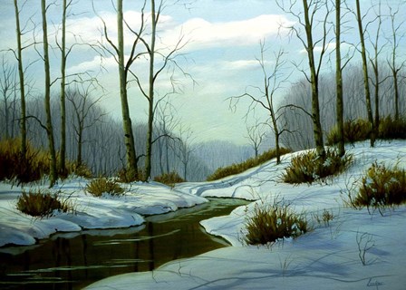 Winter Landscape 24 by Thomas Linker art print