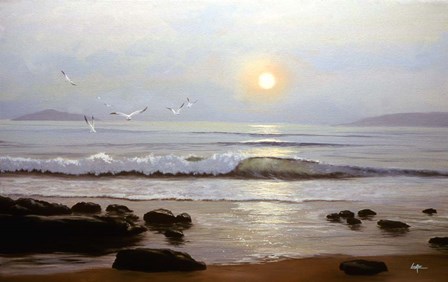 Beach Sunset by Thomas Linker art print