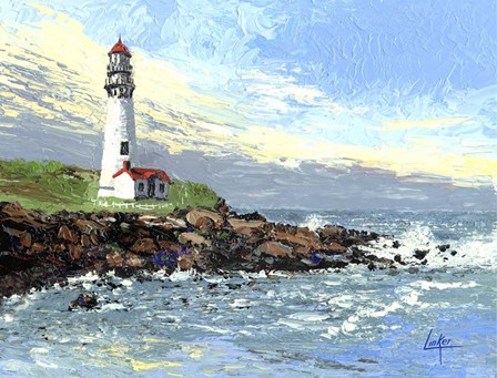 Blue Point Light by Thomas Linker art print
