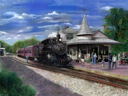 New Hope Station by Thomas Linker art print