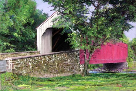 Covered Bridge by Thomas Linker art print