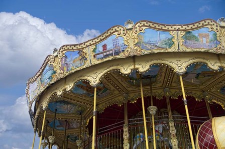 Merry-go-round Paris by Cora Niele art print