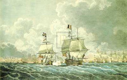 Robert Cleveley - Glorious 1St June 1794 [Morning] 37x29 Print by Robert Cleveley art print