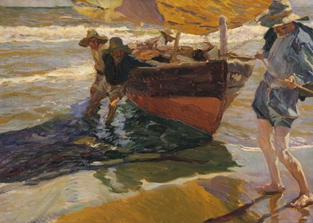 Return of the Fishermen by Joaquin Sorolla y Bastida art print
