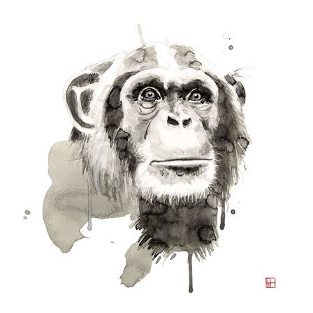 Chimp by Philippe Debongnie art print