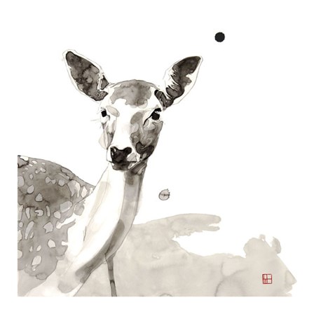Deer by Philippe Debongnie art print