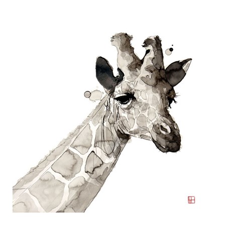 Giraffe by Philippe Debongnie art print