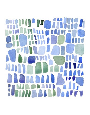 Series Sea Glass No. IV by Louise van Terheijden art print