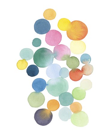 Series Colored Dots No. III by Louise van Terheijden art print