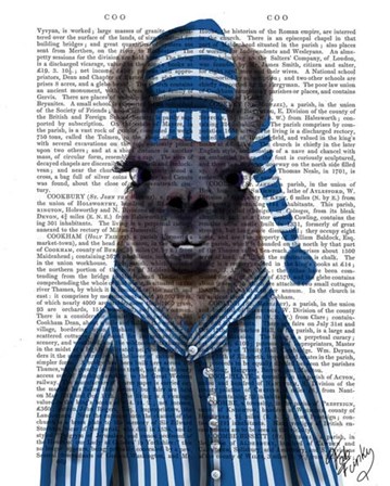 Pyjama Llama by Fab Funky art print