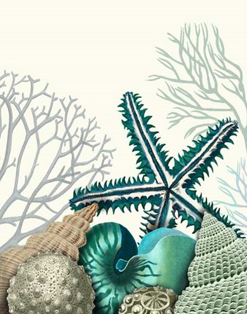 Starfish Under the Sea by Fab Funky art print