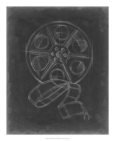 Film &amp; Reel Blueprint II by Ethan Harper art print