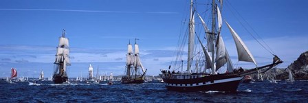 Tall Ships, Brittany, France by Panoramic Images art print