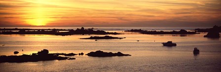 Sunset over Lillia, Brittany, France by Panoramic Images art print