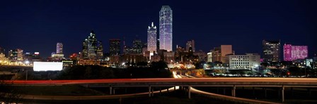 Dallas at Night by Panoramic Images art print
