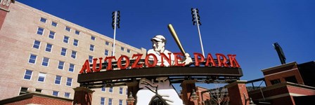 Low angle view of a baseball stadium, Autozone Park, Memphis, Tennessee, USA by Panoramic Images art print
