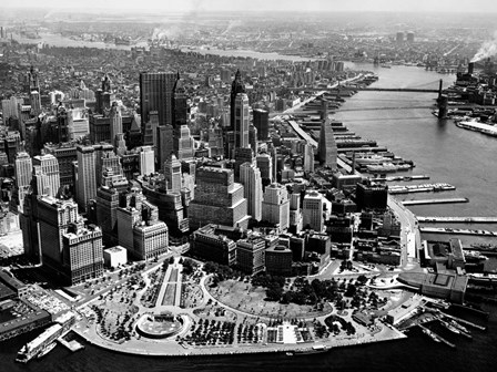 Aerial View of Manhattan art print