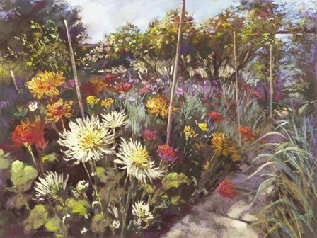 Dusk in the Walled Garden by Nell Whatmore art print