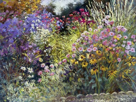 Evening in the Garden by Nell Whatmore art print
