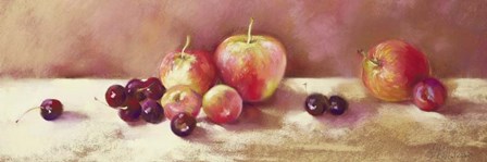Cherries and Apples by Nell Whatmore art print