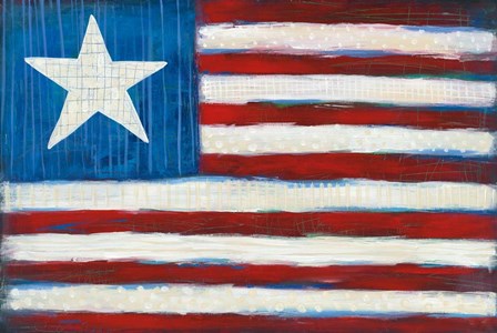 Modern Americana Flag by Melissa Averinos art print