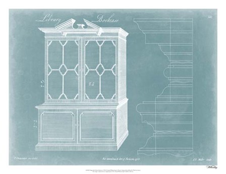 Chippendale Library Bookcase I by Thomas Chippendale art print