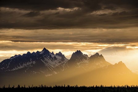 Mountains and Stormy Skies by Dan Ballard art print