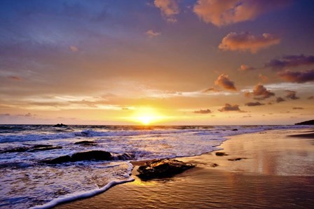 Sunset Waves by Dan Ballard art print