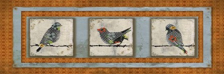 Three Birds by Jean Plout art print