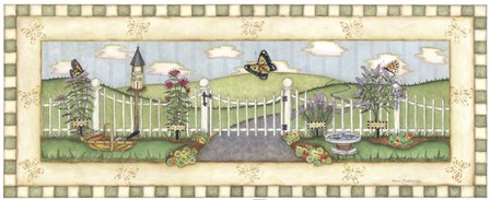 Butterfly Fence by Robin Betterley art print
