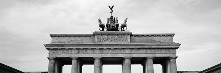Low angle view of Brandenburg Gate, Pariser Platz, Berlin, Germany by Panoramic Images art print