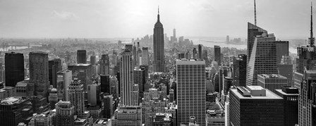 Aerial view of cityscape, NY by Panoramic Images art print
