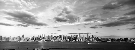 Skyscrapers at the waterfront, Manhattan, NY by Panoramic Images art print